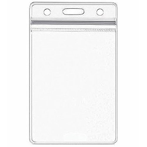 0E-BHVERT6-ADI PRO Vertical Vinyl Badge Holder with Slot and Chain Hole, Minimum Pack of 25