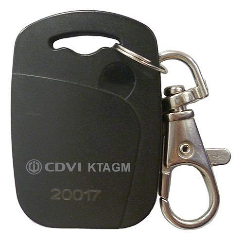 CDVI-KTAGM25 Mifare Classic Proximity Key Ring Badge, 13.56 kHz, Minimum 25-Pack, Black