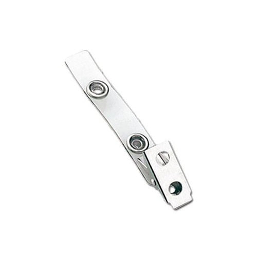2105-2000-Brady ID Card and Badge Holder, Strap Clip with 2-Hole Nps Clip, Minimum Pack of 500