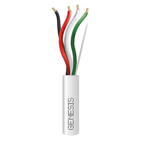 Genesis 31041112 22/4 Stranded Plenum Cable, Unshielded, CL3P, FPLP, CMP, FT6, 1000' (304.8m), REELEX Pull Box, Natural White