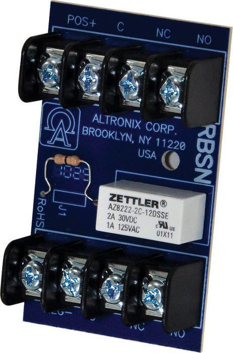 Altronix Relay Module 12/24VDC DPDT Contacts @ 1A - 120VAC or 2A - 28VDC