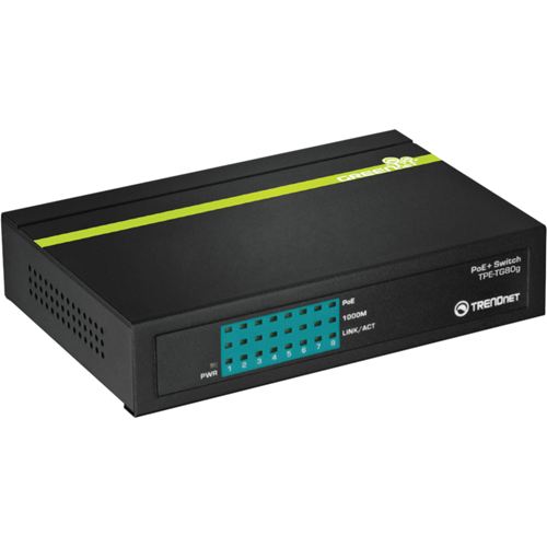 TRENDnet 8-Port Gigabit PoE+ Switch - TPE-TG80G