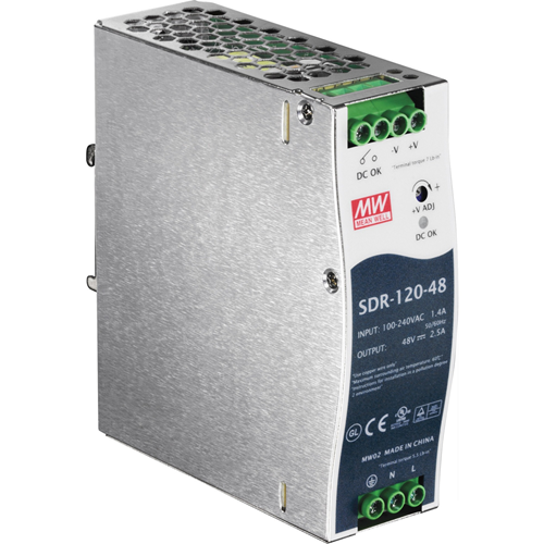 TRENDnet 120 W Single Output Industrial DIN-Rail Power Supply
