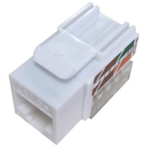 W Box Cat5E Keystone Vertical 8P8C RJ45 White (2 Pack)- 0E-CAT5KEYWH
