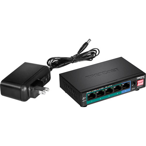 TRENDnet 5-Port Gigabit Long Range PoE+ Switch - TPE-LG50