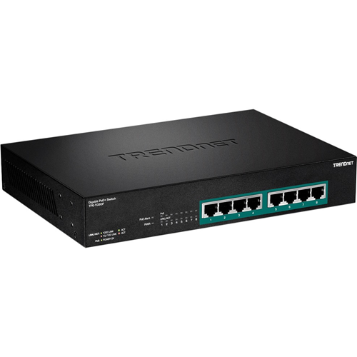 TRENDnet 8-Port Gigabit Full Power PoE+ Switch - TPE-TG80F