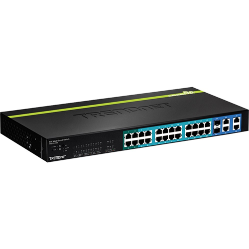 TRENDnet 28-Port 10/100 Mbps Web Smart PoE+ Switch - TPE-224WS