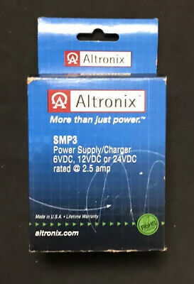 Altronix Power Supply Charger Single Output 6/12/24VDC @ 2.5A 24/28VAC Board - SMP3