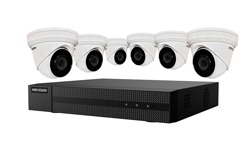 Hikvision 6x 4 MP Network Camera Kit with 8-Channel NVR (2 TB HDD) - EKI-K82T46