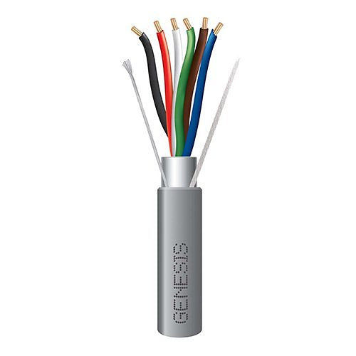 Genesis 22061109 22/6 Stranded Shielded Riser Cable, CL3R, FPLR, CMR, FT4, Sunlight Resistant, 1000' (304.8 m), REELEX Pull Box, Gray (Replaces 12061109)