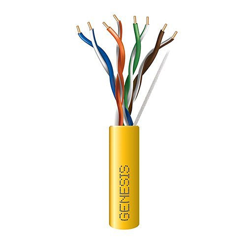 Genesis 50781101 CAT5e Riser Cable, 24/4 Solid BC, Unshielded, UTP, CMR, Sunlight Resistant, 1000' (304.8m), REELEX Pull Box, White