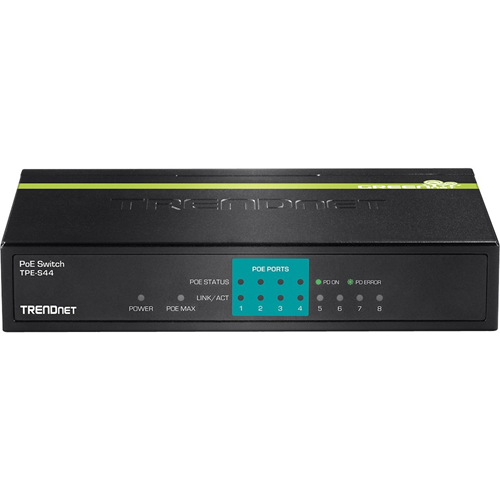 TRENDnet 8-Port 10/100Mbps PoE Switch - TPE-S44
