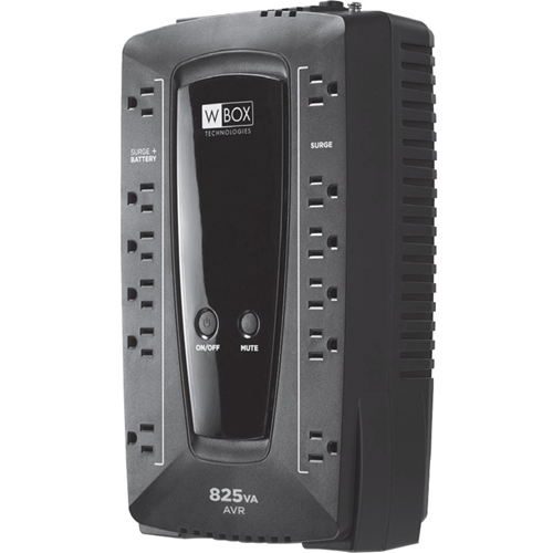 W Box Battery Backup Standby UPS 825VA/480W Line-Interactive UPS - 0E-825V12VRD