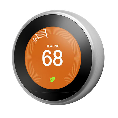 Nest Learning Thermostat 3rd Gen - Stainless Steel - T3007EF