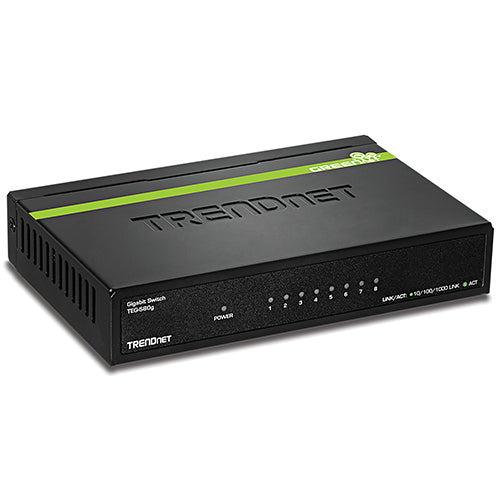TRENDnet 8-Port Gigabit GREENnet Switch - TEG-S80G