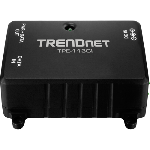 TRENDnet Gigabit Power over Ethernet (PoE) Injector - TPE-113GI